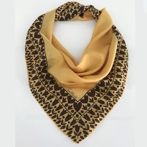 SALTERIO VINTAGE HEART & TULIP SILK SQUARE SCARF